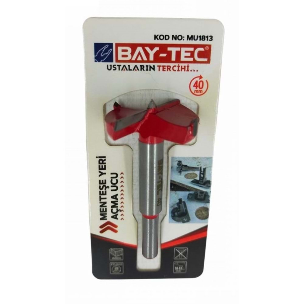 Mu1813 Bay-Tec Menteşe Yeri Açma Ucu 40Mm