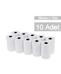 15256 Termal Yazarkasa ve Pos Rulosu 56mm*12m