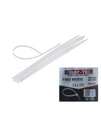 Mk1791 Bay-Tec Kablo Bağı 3.6*370Mm - Beyaz