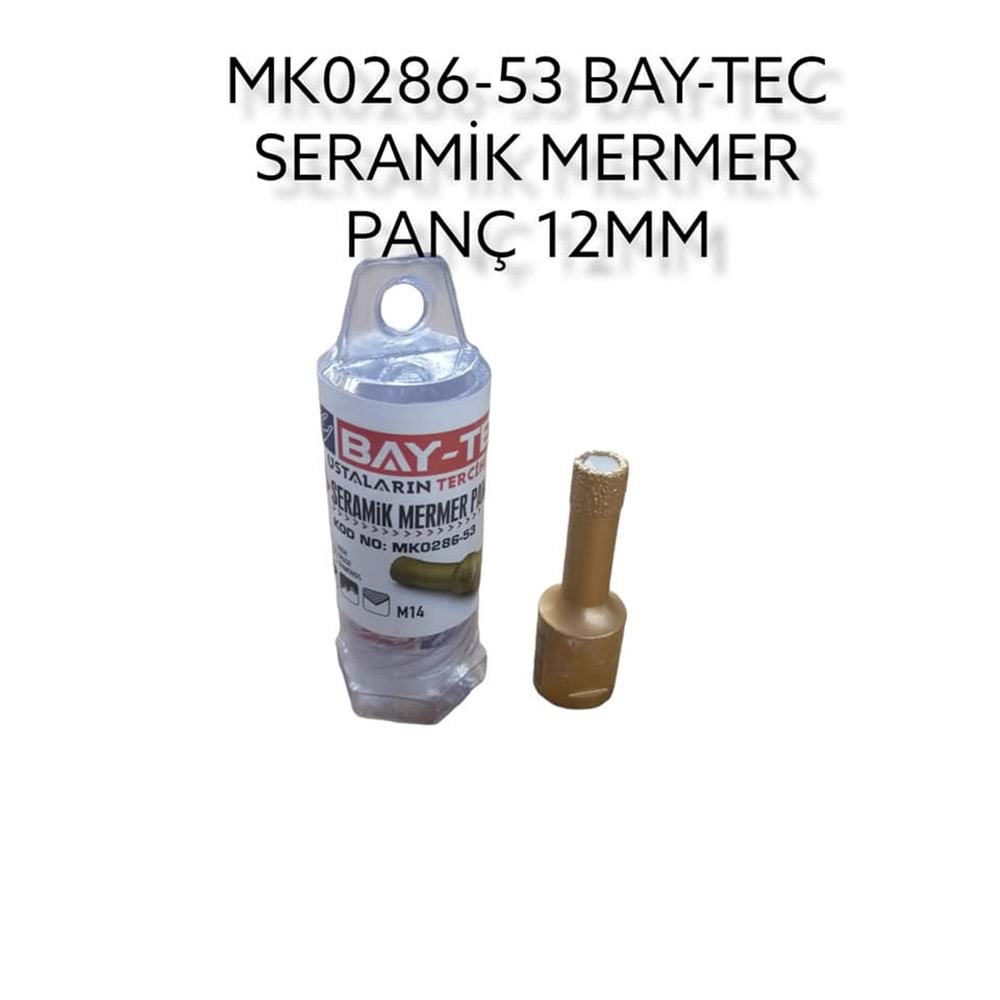 Mk0286-53 Bay-Tec M14 Uçlu Seramik Mermer Panç 12mm
