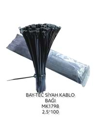 Mk1798 Bay-Tec Kablo Bağı 2.5*100Mm - Siyah