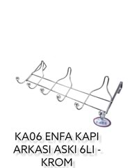 Ka06 Enfa Amerikan Kapı Arkası Askı 6lı - Krom