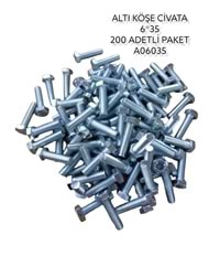 A06035 Daystar Altıköşe Civata 6*35