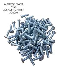 A06050 Daystar Altıköşe Civata 6*50