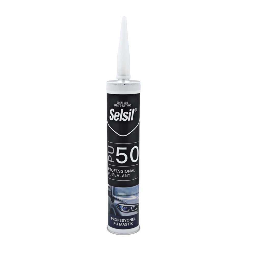 15651-1 F Selsil PU 50 Profesyonel PU Mastik 280ml - Siyah