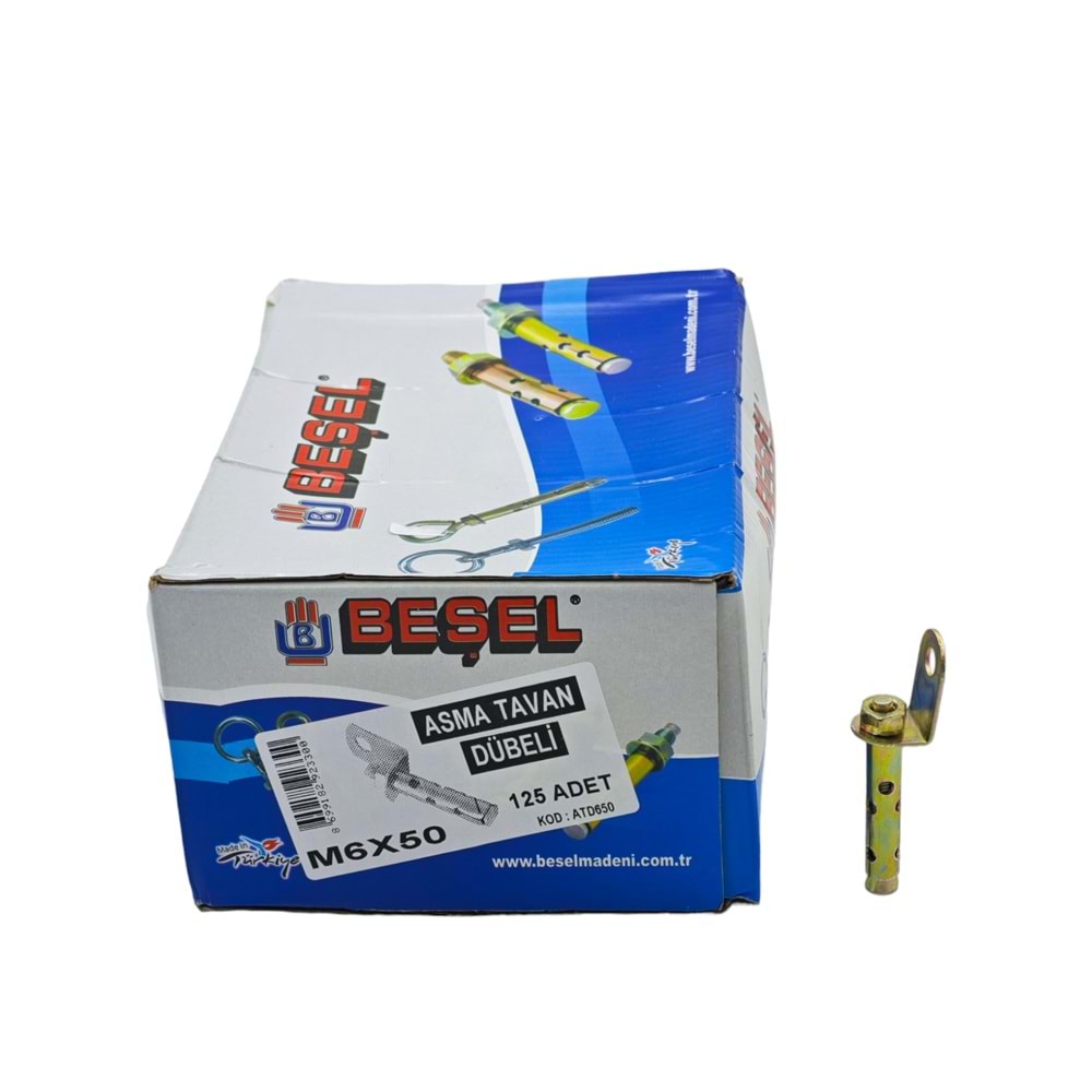 Atd650 Beşel Asma Tavan Dübeli M6*50Mm