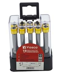 6365 Vosco Yüzüklü Bits Uç PH2-65mm 10lu