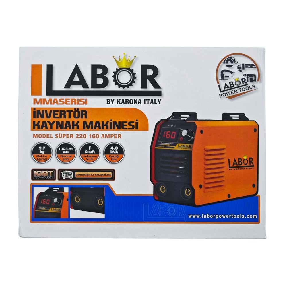 Mma 220 Labor Mma İnverter/İnvertör Kaynak Makinesi 160Amp
