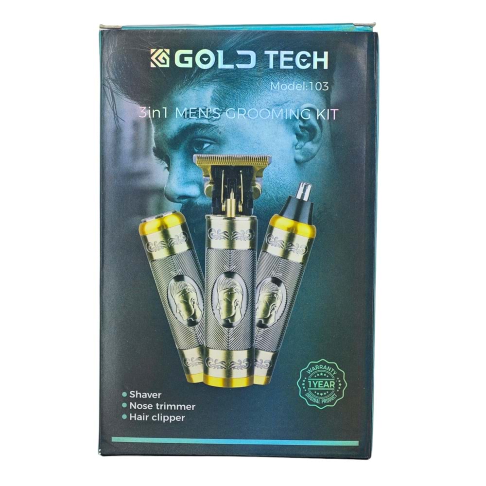 Gt-103 Gold Tech 3İn1 Şarjlı Traş Makinesi