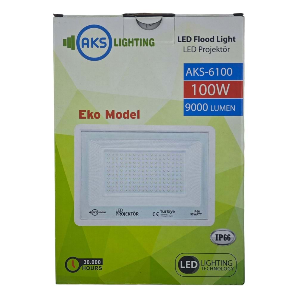 AKS-6100 AKS Led 100w Tablet Led Projektör - Eko Model