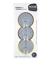 CLKN-1857 Newlife Yapışkanlı Askı 3lü - Metal