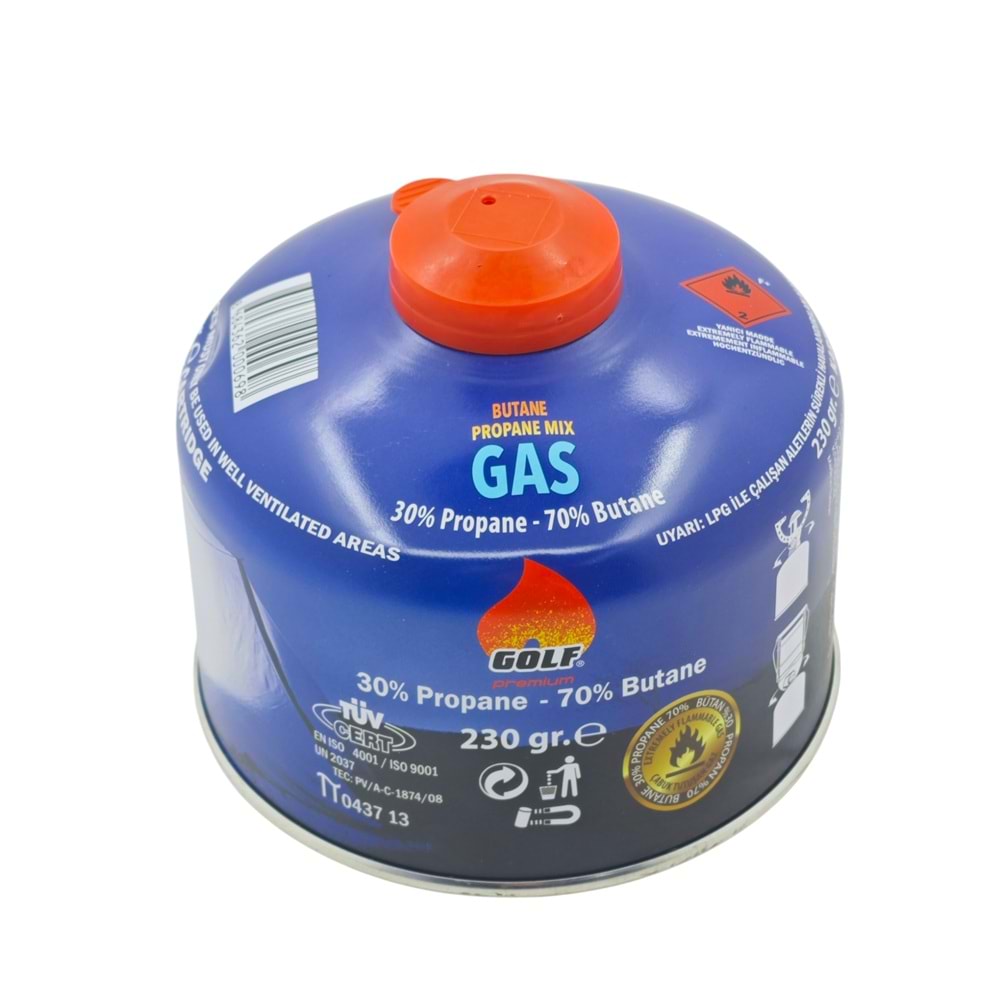 NG419-5 Golf Butan Propan Gaz Kartuş 230gr