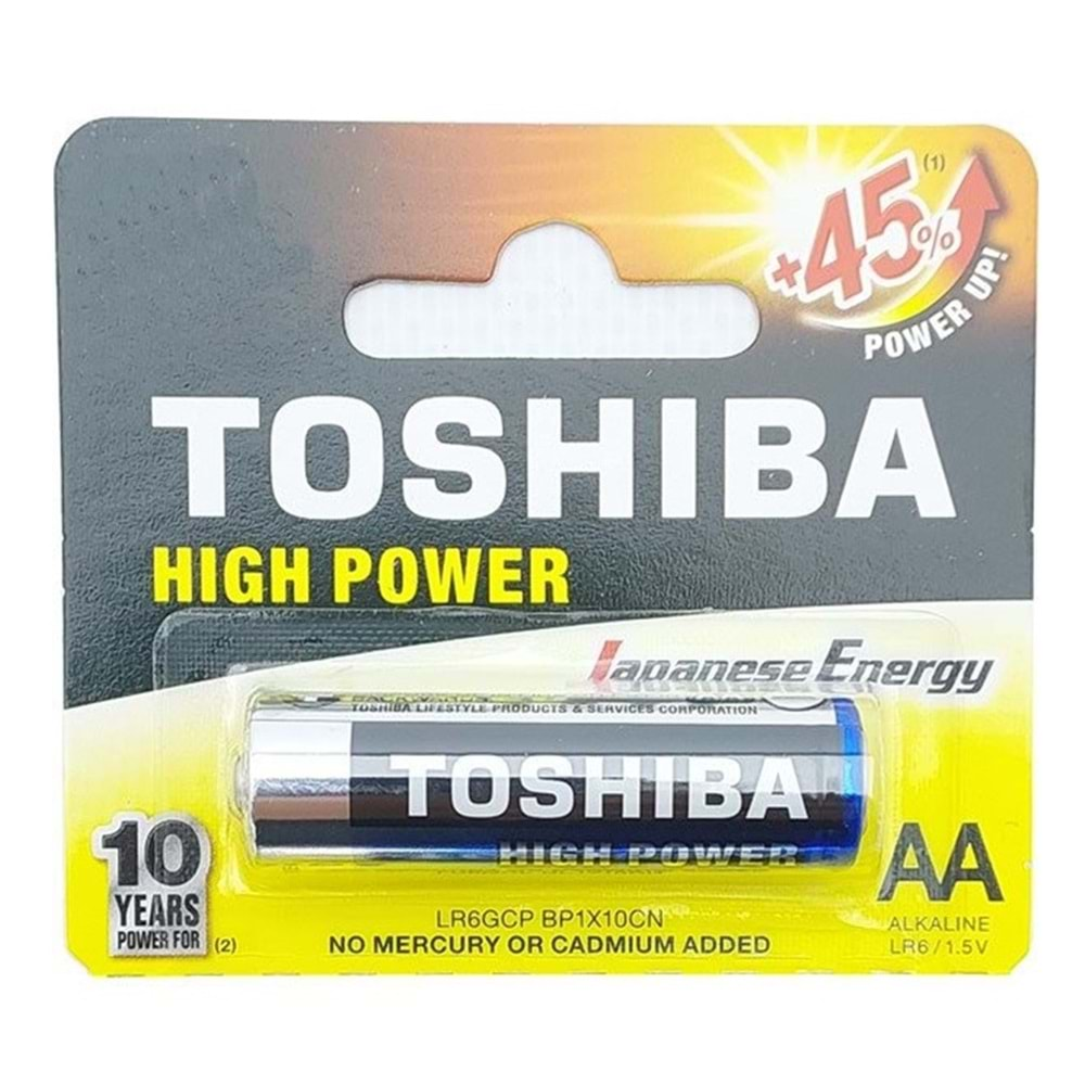 LR6GCP BP1X10CN Toshiba AA Alkalin Kalem Pil