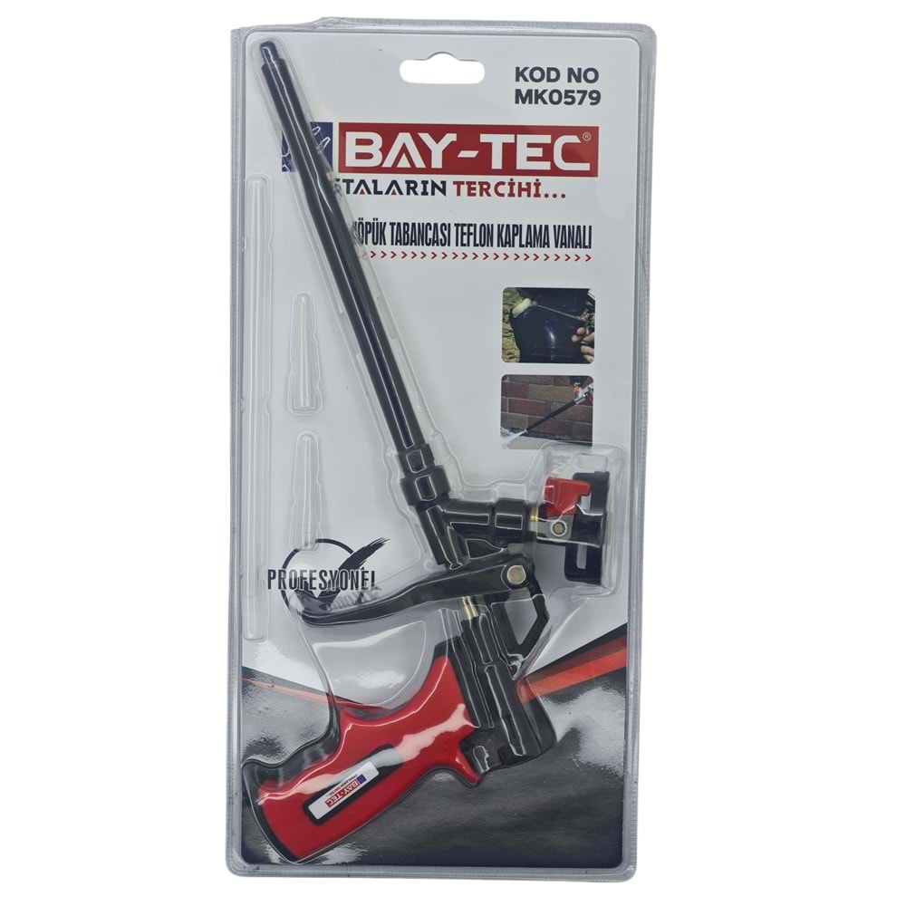 MK0579 Bay-Tec Teflon Kaplı Köpük Tabancası - Vanalı
