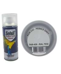 TAB-426 Selsil Raınbow Akrilik Sprey Boya 400ml - Açık Gri